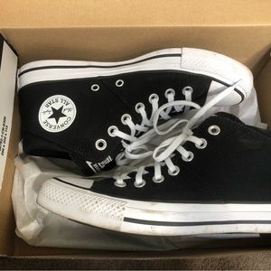 Brand new Converse All Star mid rise. Size 8. Black.